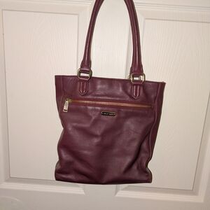 Cole Haan Maroon Leather Tote